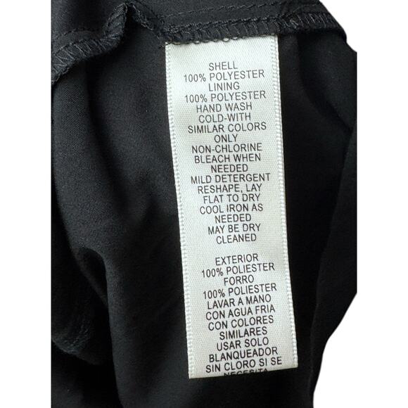 Eliza J Floral Ruffle Midi Skirt Green Pink Yellow Asymmetrical NWT Size 12 - Picture 6 of 9